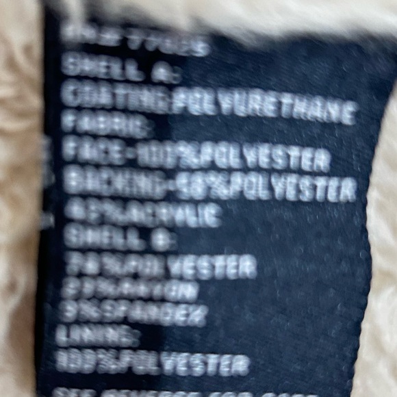 G by Giuliani metallic Brown Shearling zip up moto Jacket Ponte knit size large - Picture 12 of 13